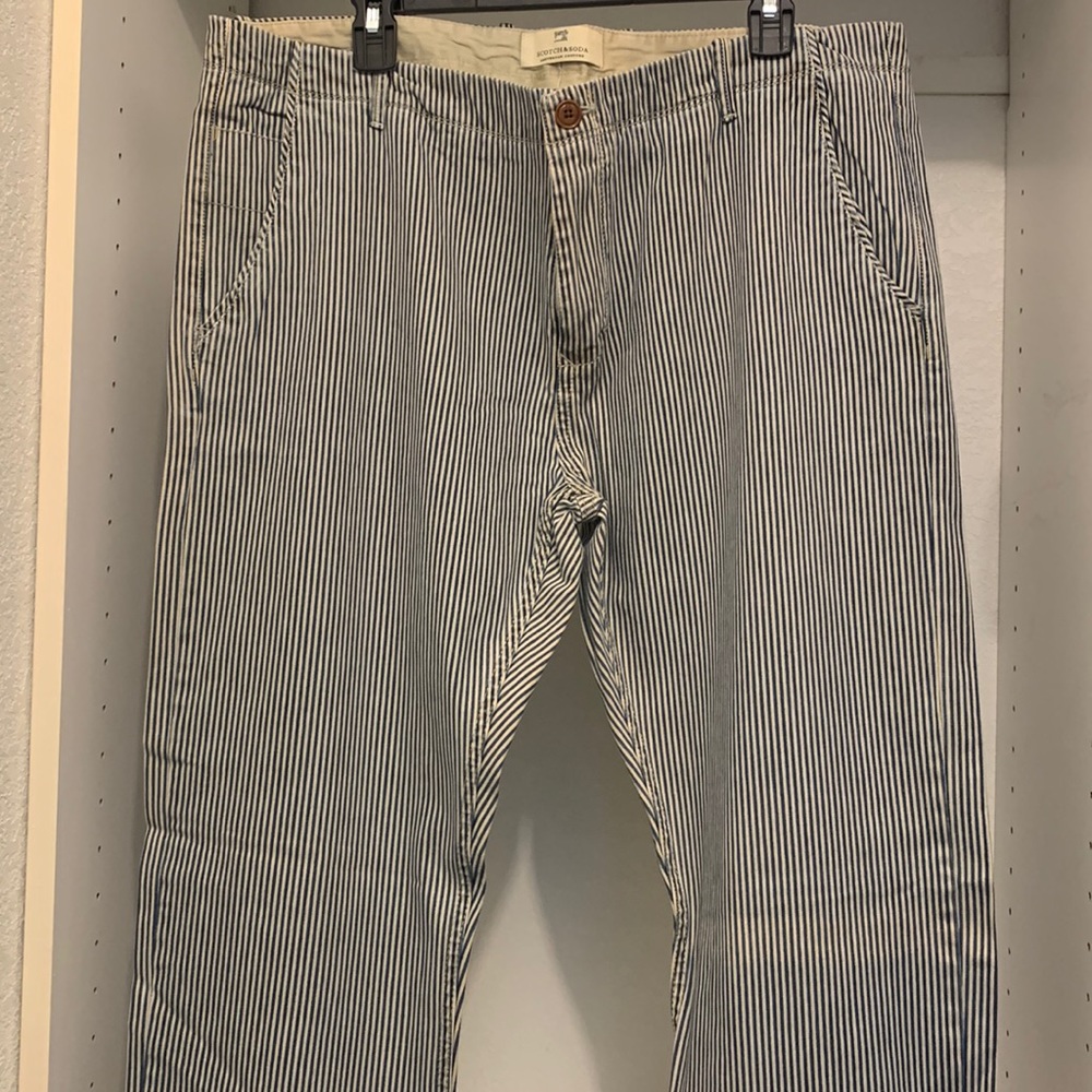 Scotch and Soda Stripe Denim Pants